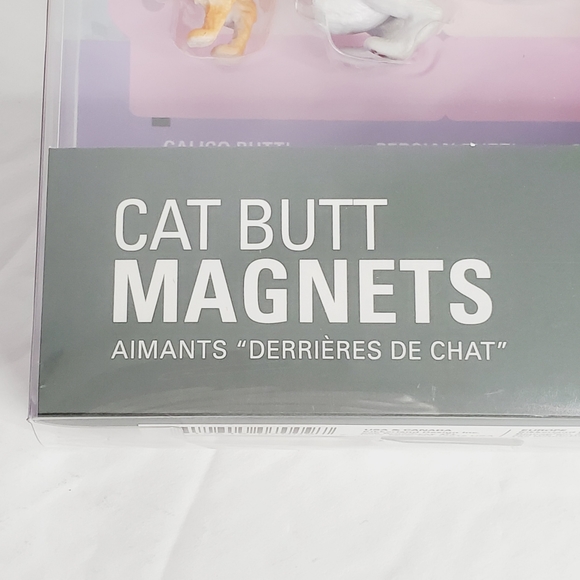 Kikkerland Cat Butt Magnets - Set of 6 - Picture 2 of 5